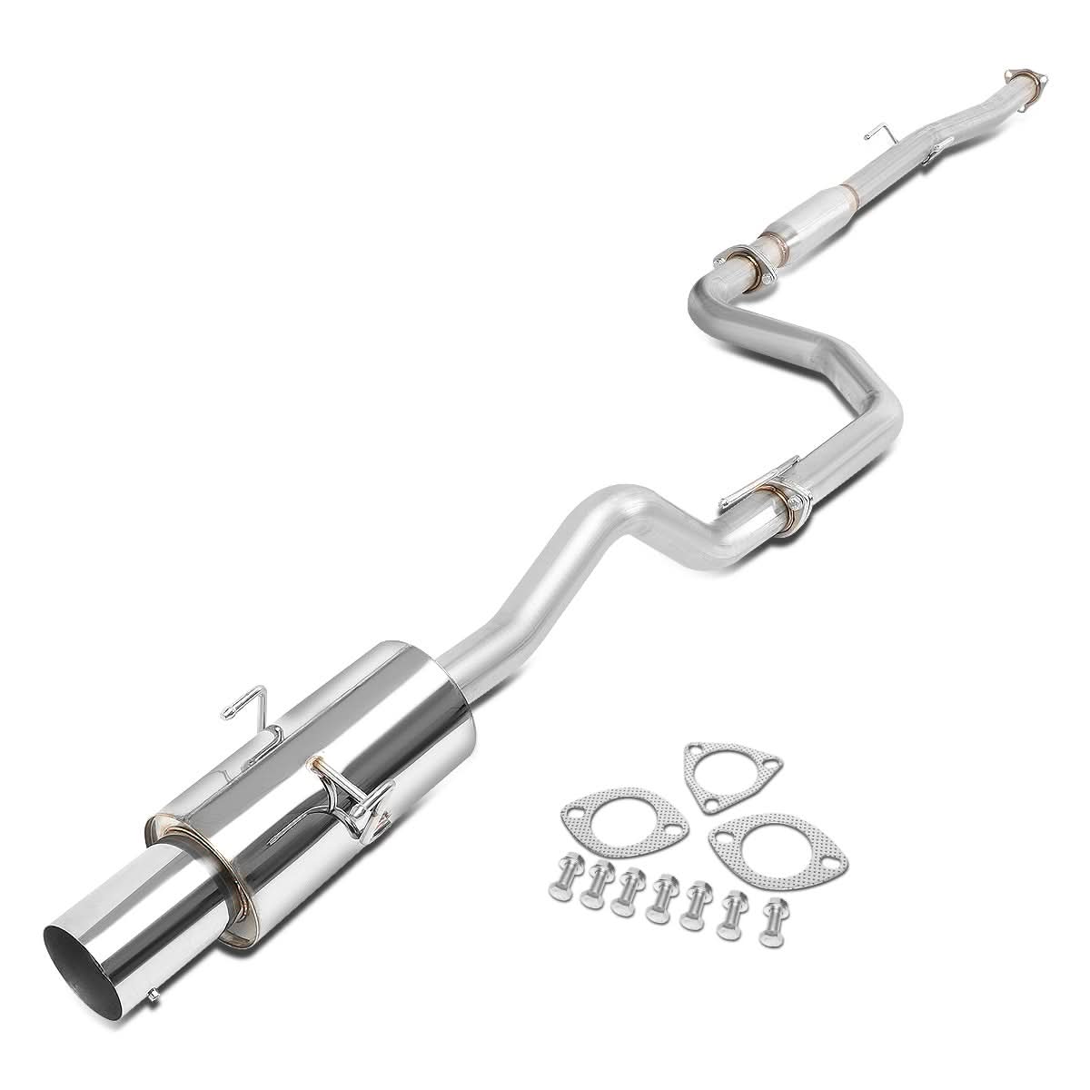 94-01 Acura Integra RS/LS/GS Catback Exhaust Single Tip Stainless Steel - Image 3