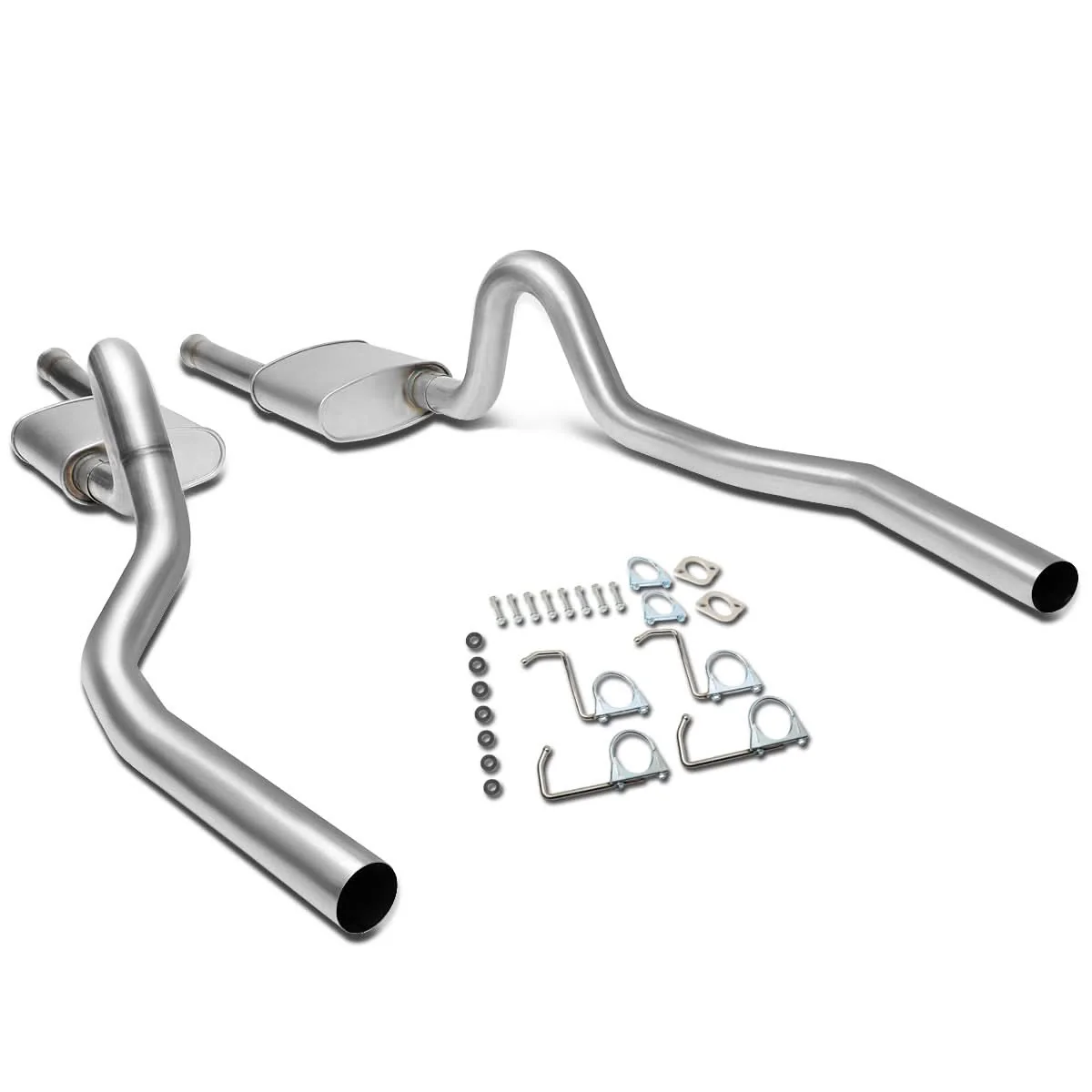 94-95 Ford Mustang 5.0L Catback Exhaust System - Stainless Steel - Image 2