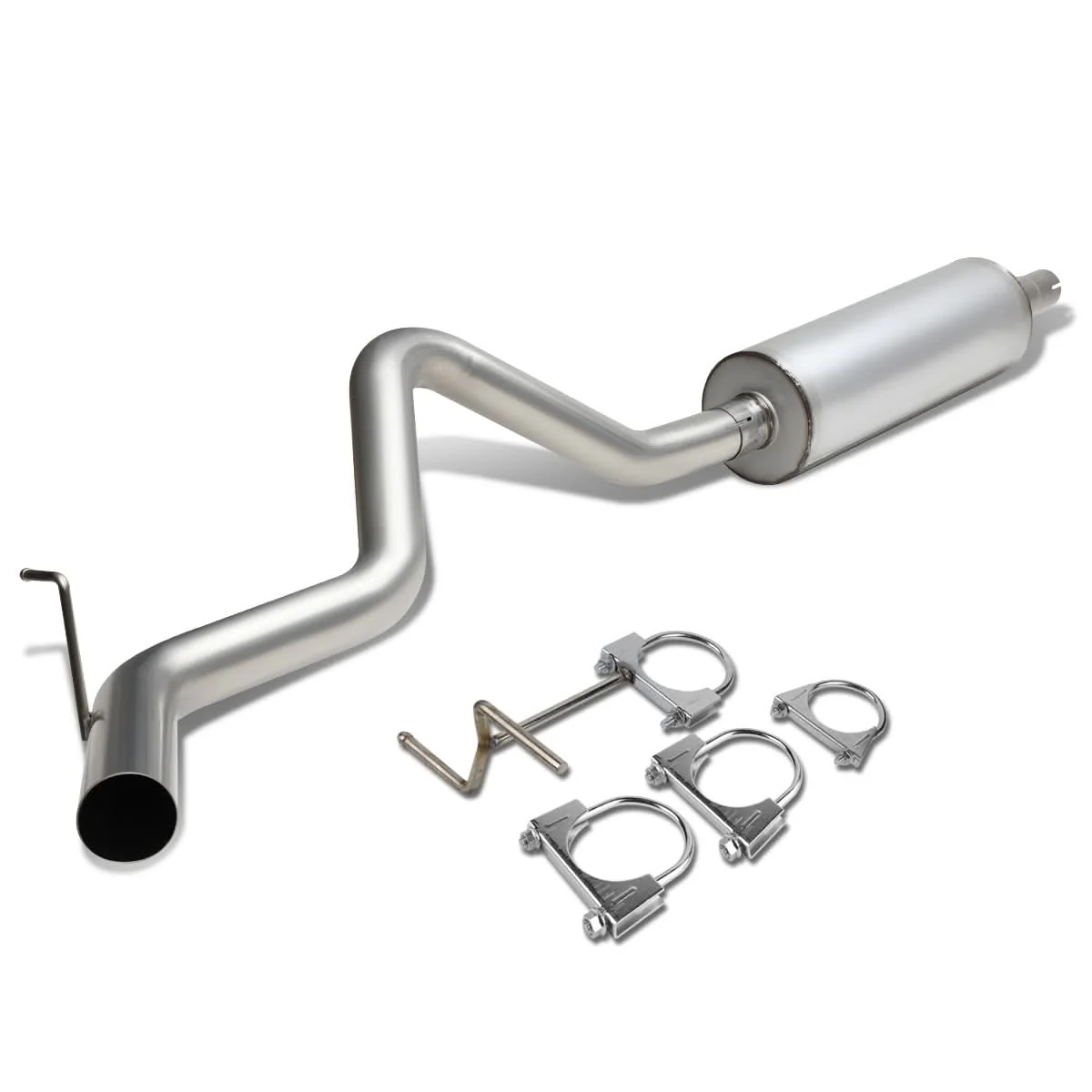 94-97 Dodge Ram 1500 Catback Exhaust Single Tip Stainless Steel - Image 3