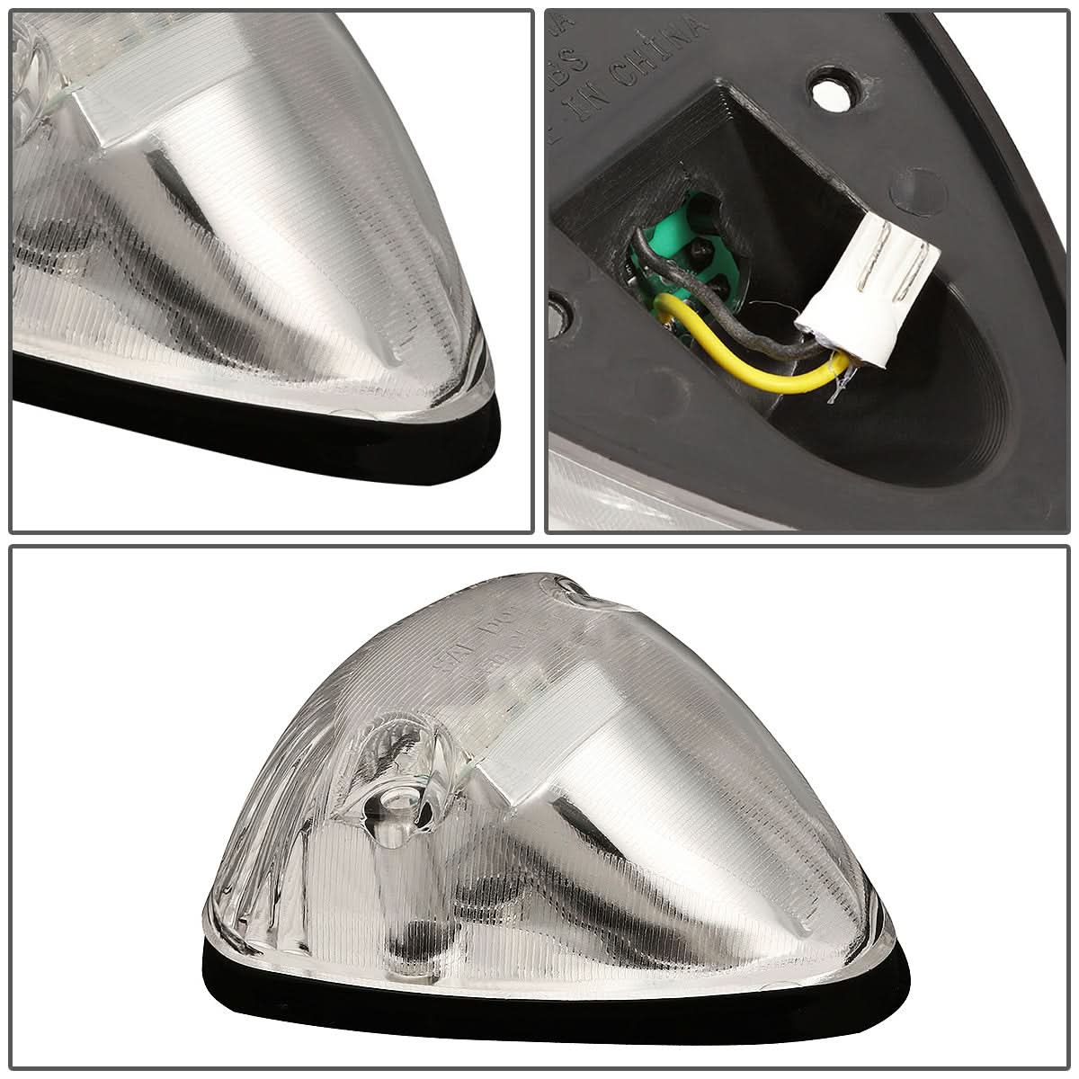 94-98 Dodge Ram 2500/3500 Chrome Housing White LED Cab Light - Image 4