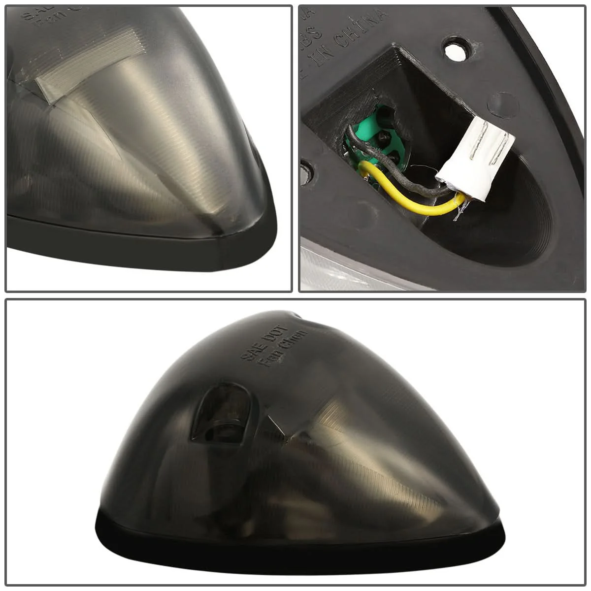 94-98 Dodge Ram 2500/3500 Smoke Housing Cab Light with White LED - Image 4