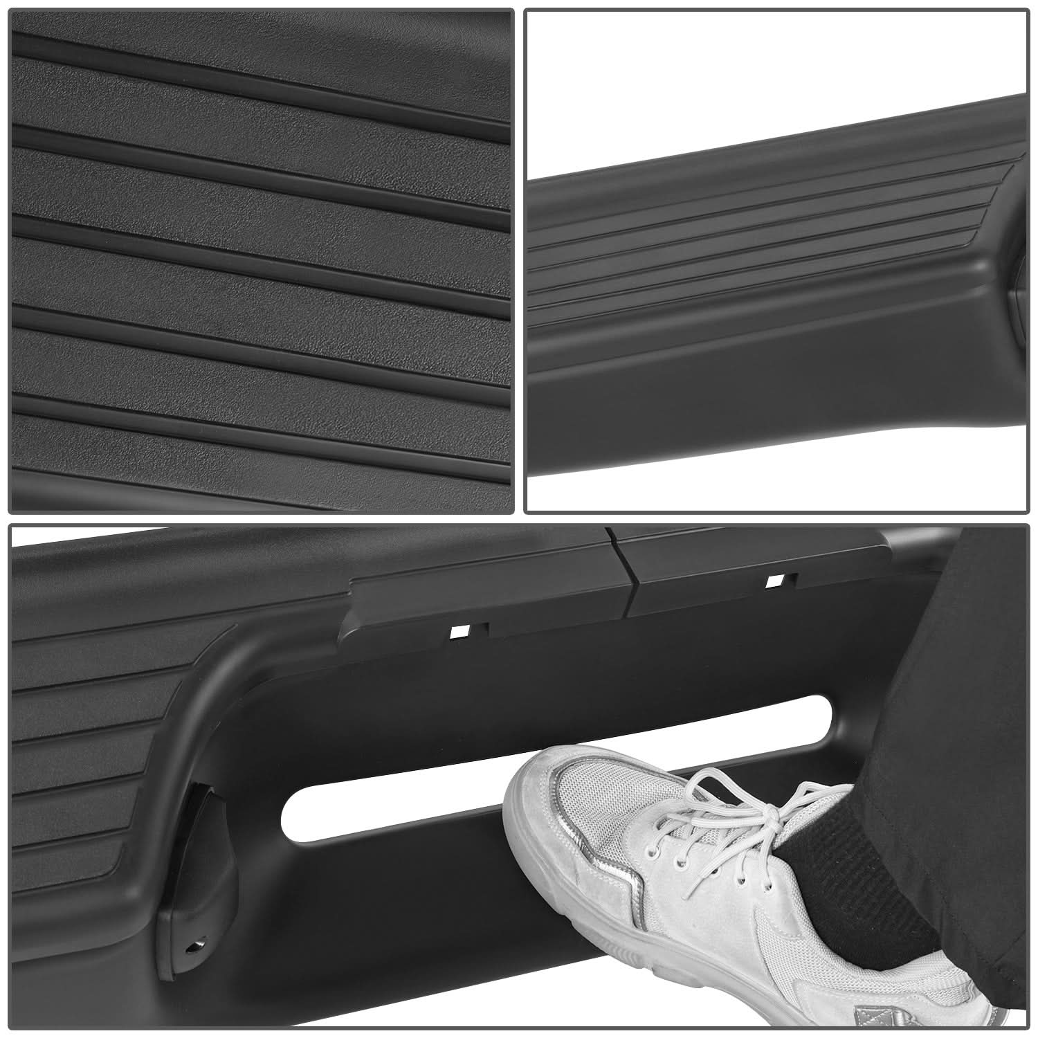 95-04 Toyota Tacoma Rear Bumper - Black - Image 2