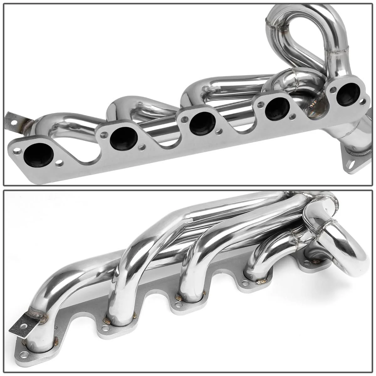 96-02 Dodge Ram 2500/3500 8.0L V10 Shorty Headers Stainless Steel - Image 4