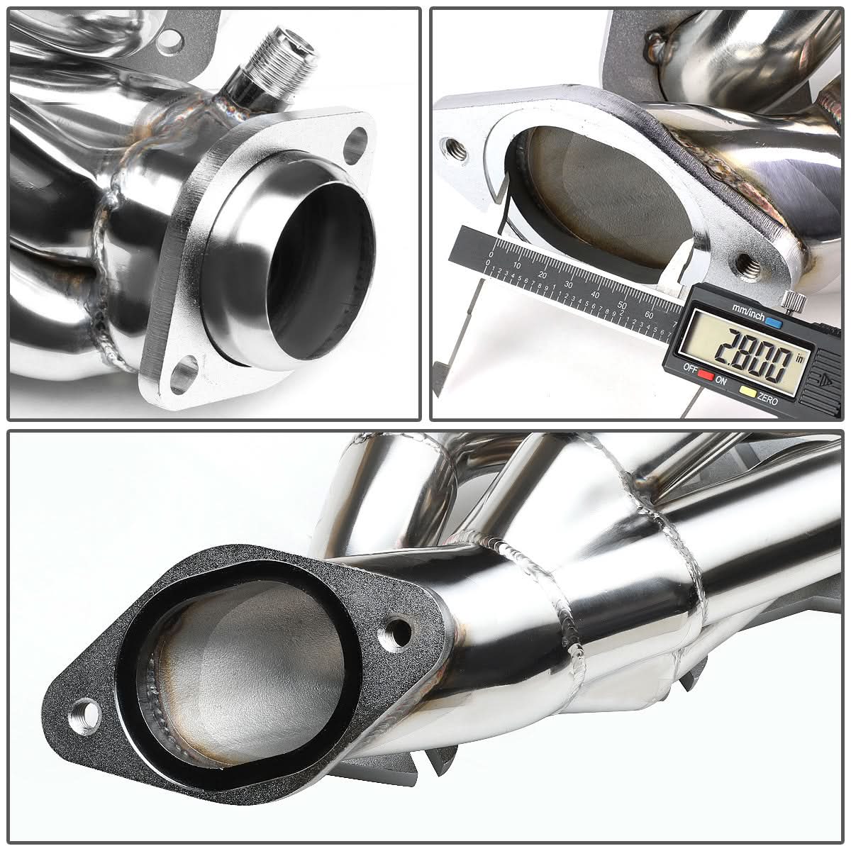 96-04 Ford Mustang GT 4.6L V8 Shorty Style Headers - Stainless Steel - Image 6