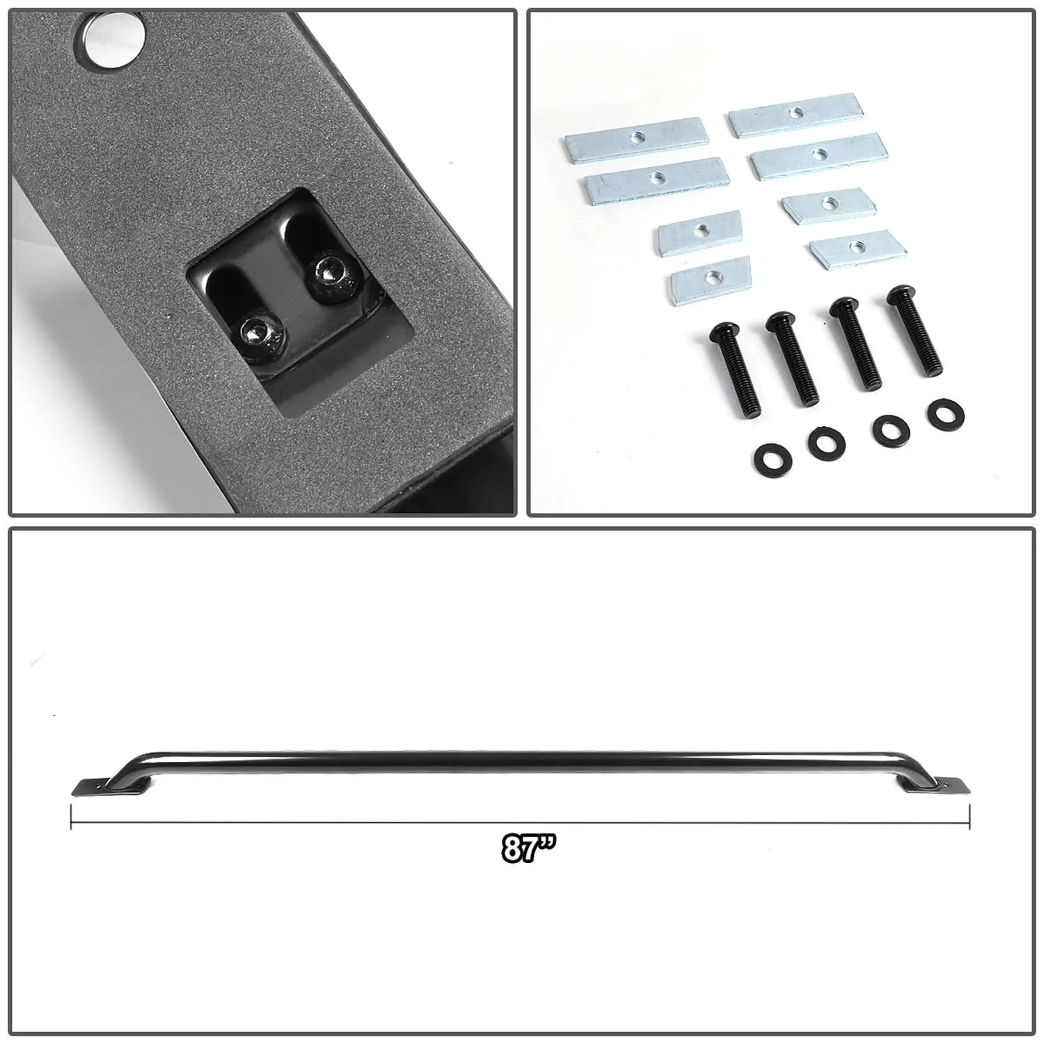 96-13 Chevrolet Silverado / GMC C/K / Dodge Ram Bed Rails - Black - Image 6