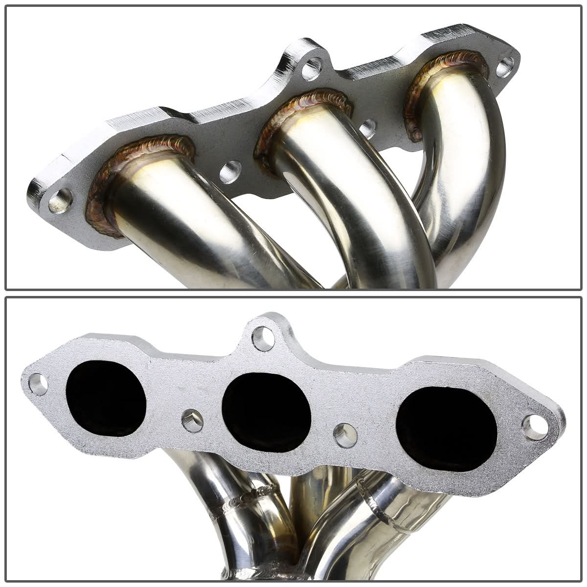 98-02 Honda Accord 3.0L V6 Header Stainless Steel - Image 3
