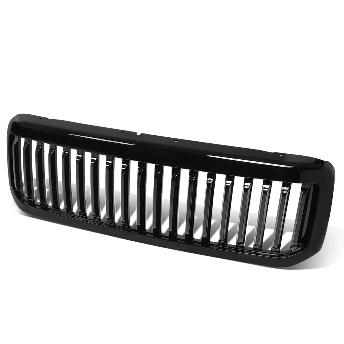99-04 Ford F-250 F-350 F-450 F-550 Vertical Fence Style Grille - Black - Image 2