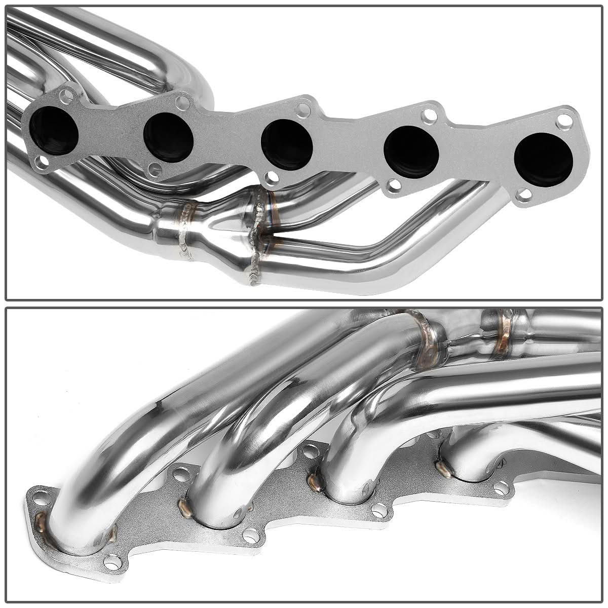 99-04 Ford F-250 SD F-350 SD 6.8L V10 Long Tube Header Stainless Steel - Image 4