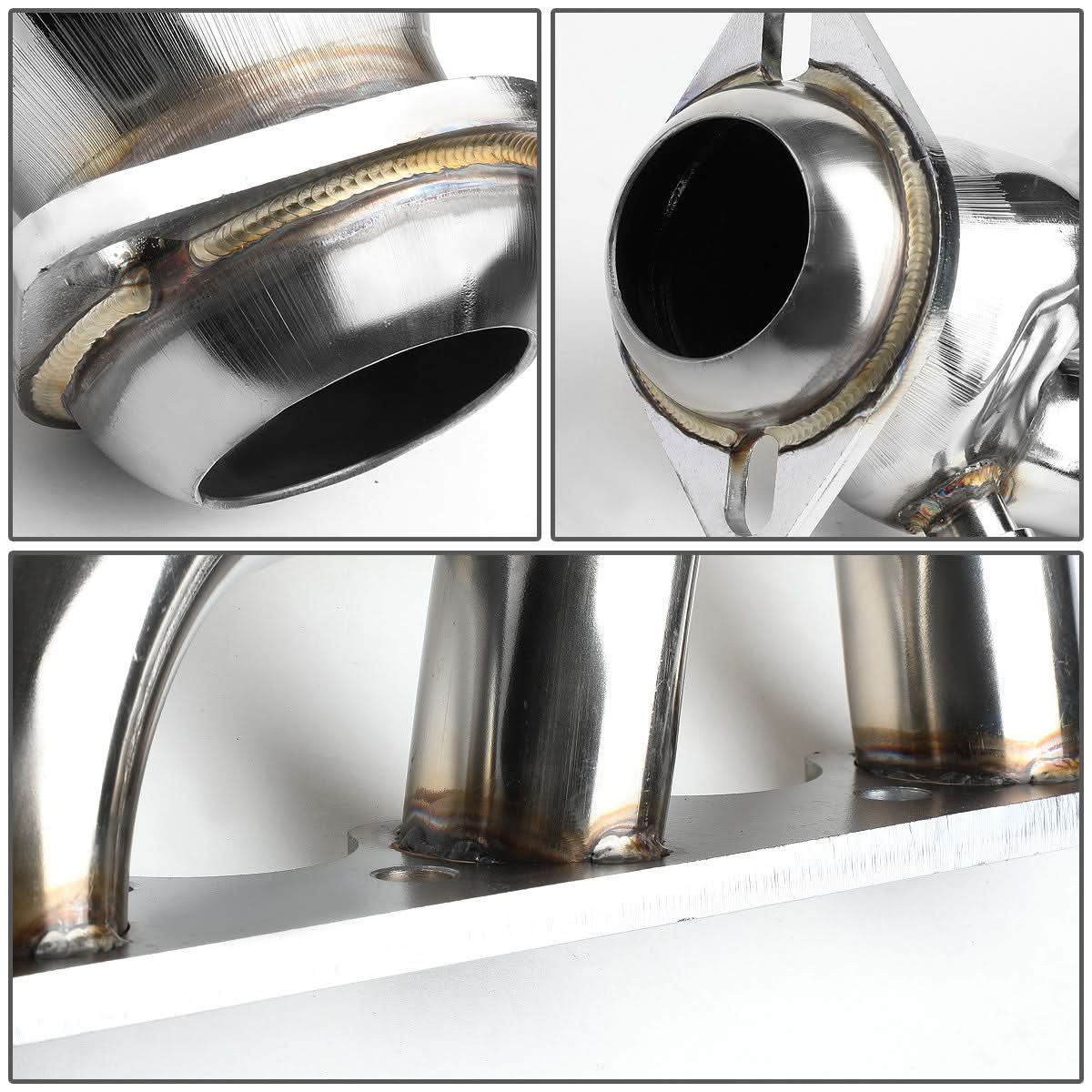 99-04 Ford Mustang 3.8L V6 Shorty Style Header Stainless Steel - Image 6