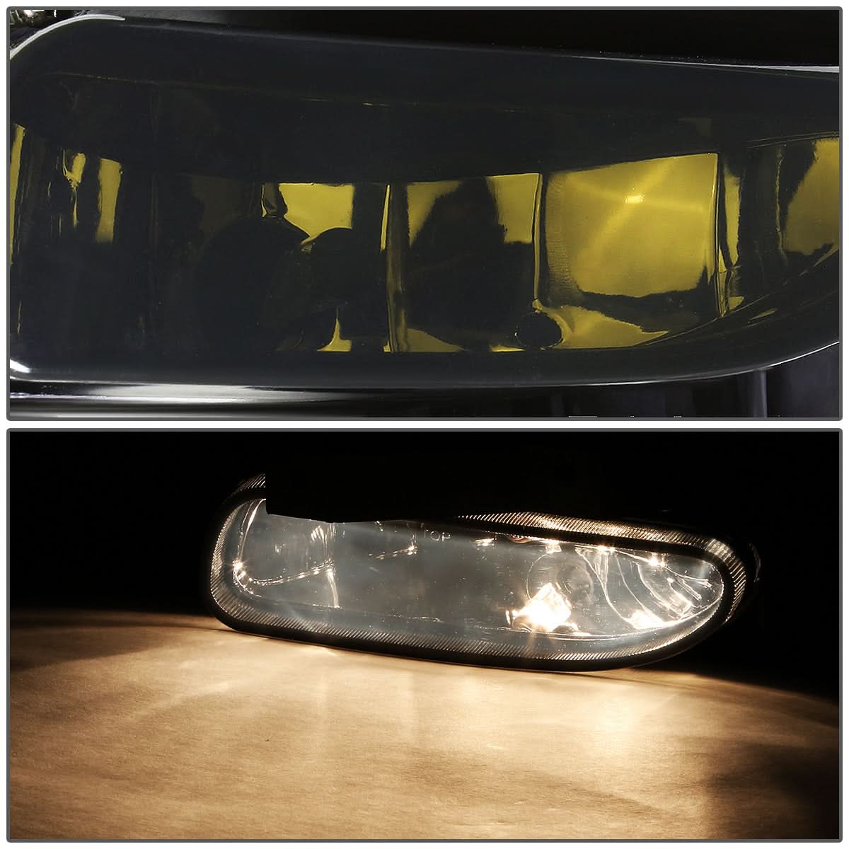 99-04 Ford Mustang GT Fog Lights - 899 Bulb - Black - Image 4