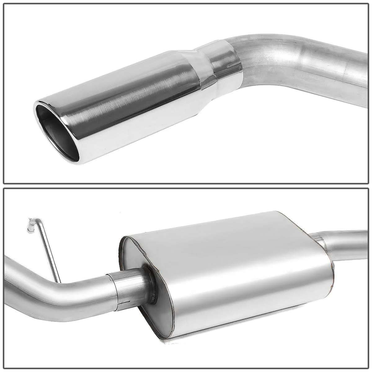 99-07 Chevrolet Silverado/GMC Sierra Catback Exhaust Stainless Steel - Image 4