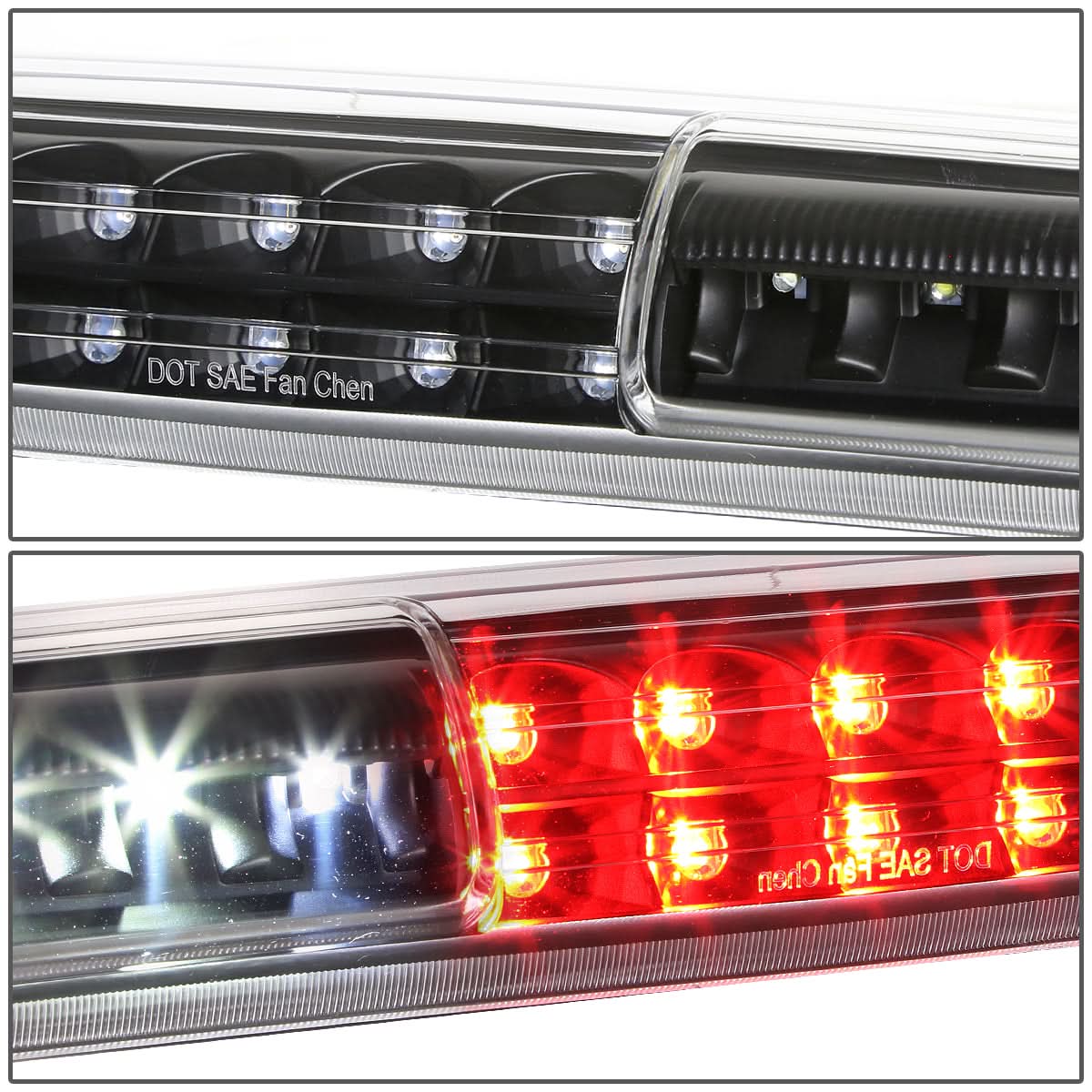 99-07 Chevrolet Silverado GMC Sierra LED 3rd Brake Light - Black - Image 3