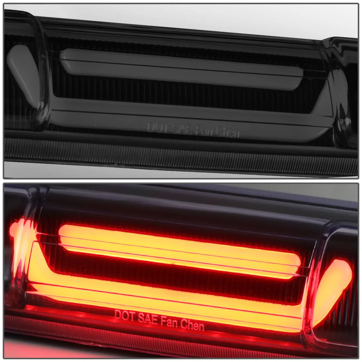 99-07 Chevy Silverado GMC Sierra 3D LED Third Brake Light Black Smoke - Image 3