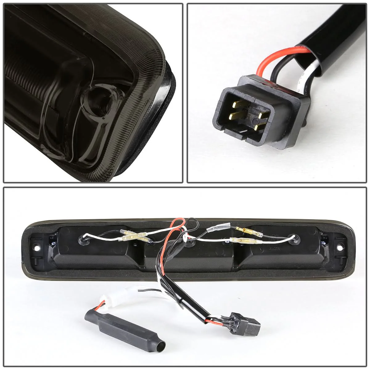 99-07 Chevy Silverado GMC Sierra LED 3rd Brake Light Black Smoke - Image 4