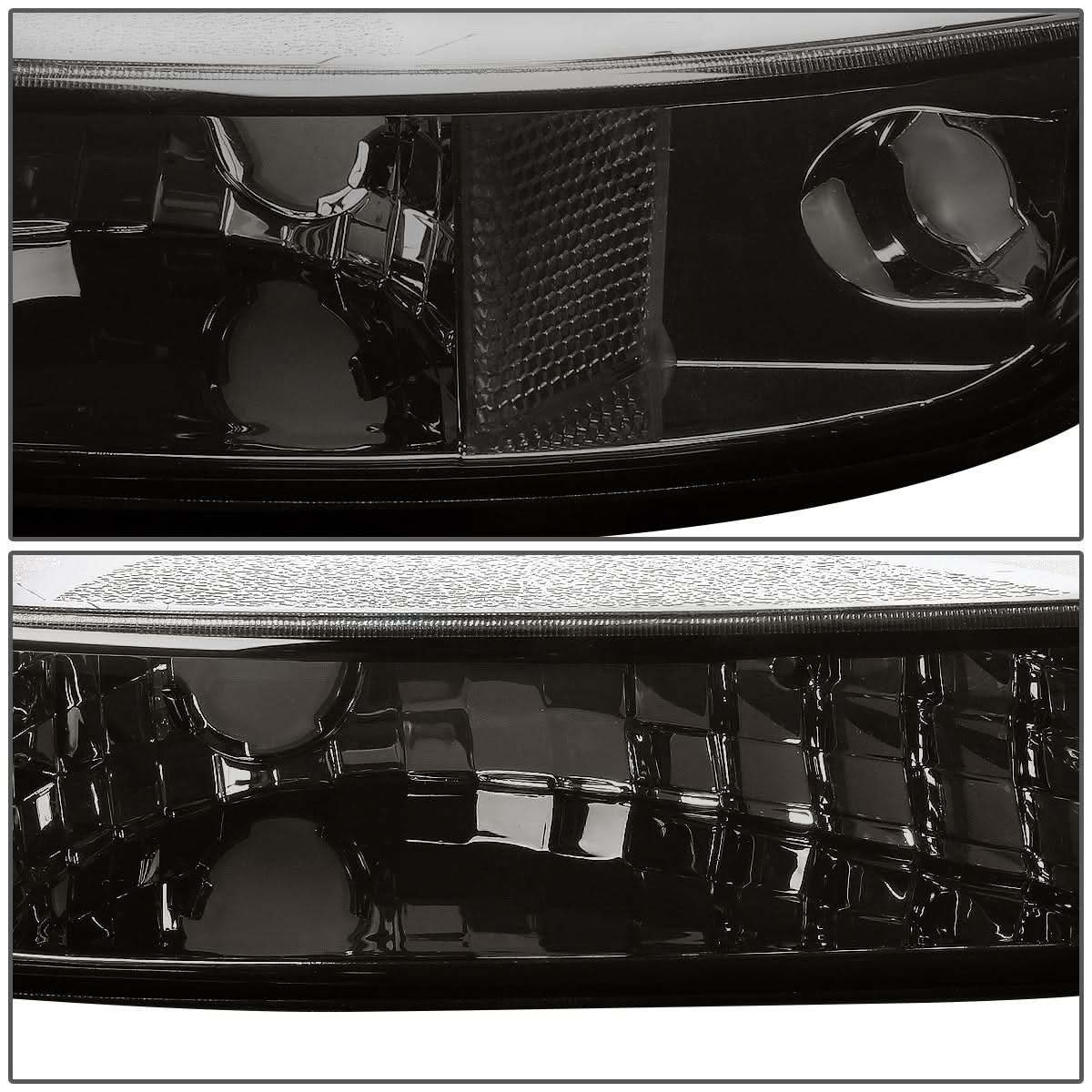 99-07 GMC Sierra/Yukon Smoke Corner Bumper Lights 2PC - Image 3