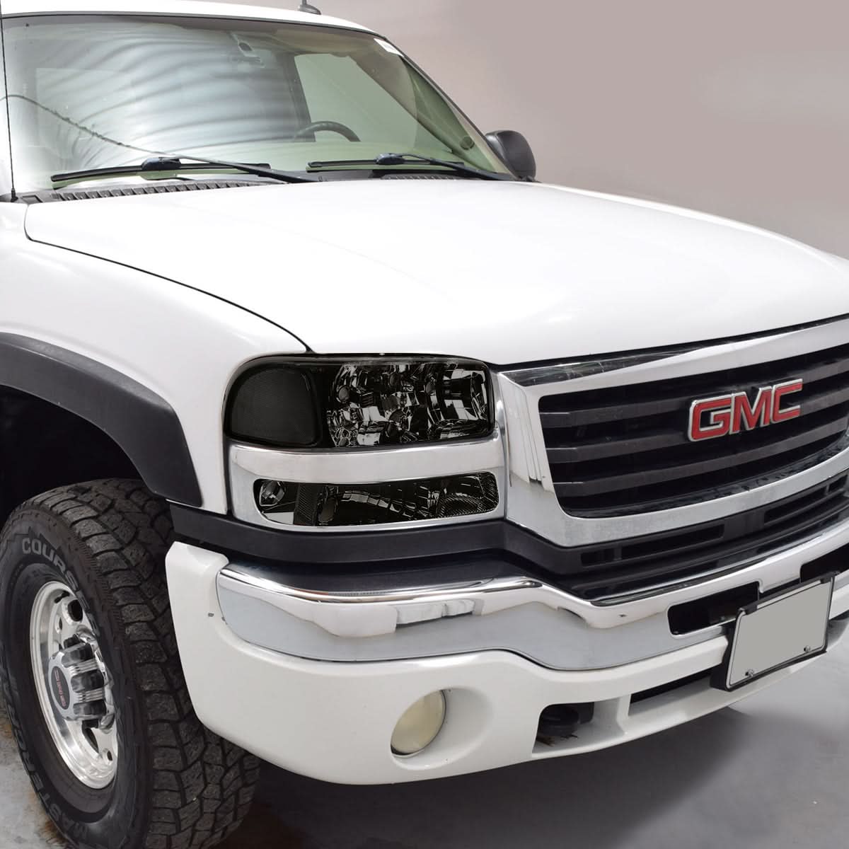 99-07 GMC Sierra/Yukon Smoke Corner Bumper Lights 2PC - Image 5