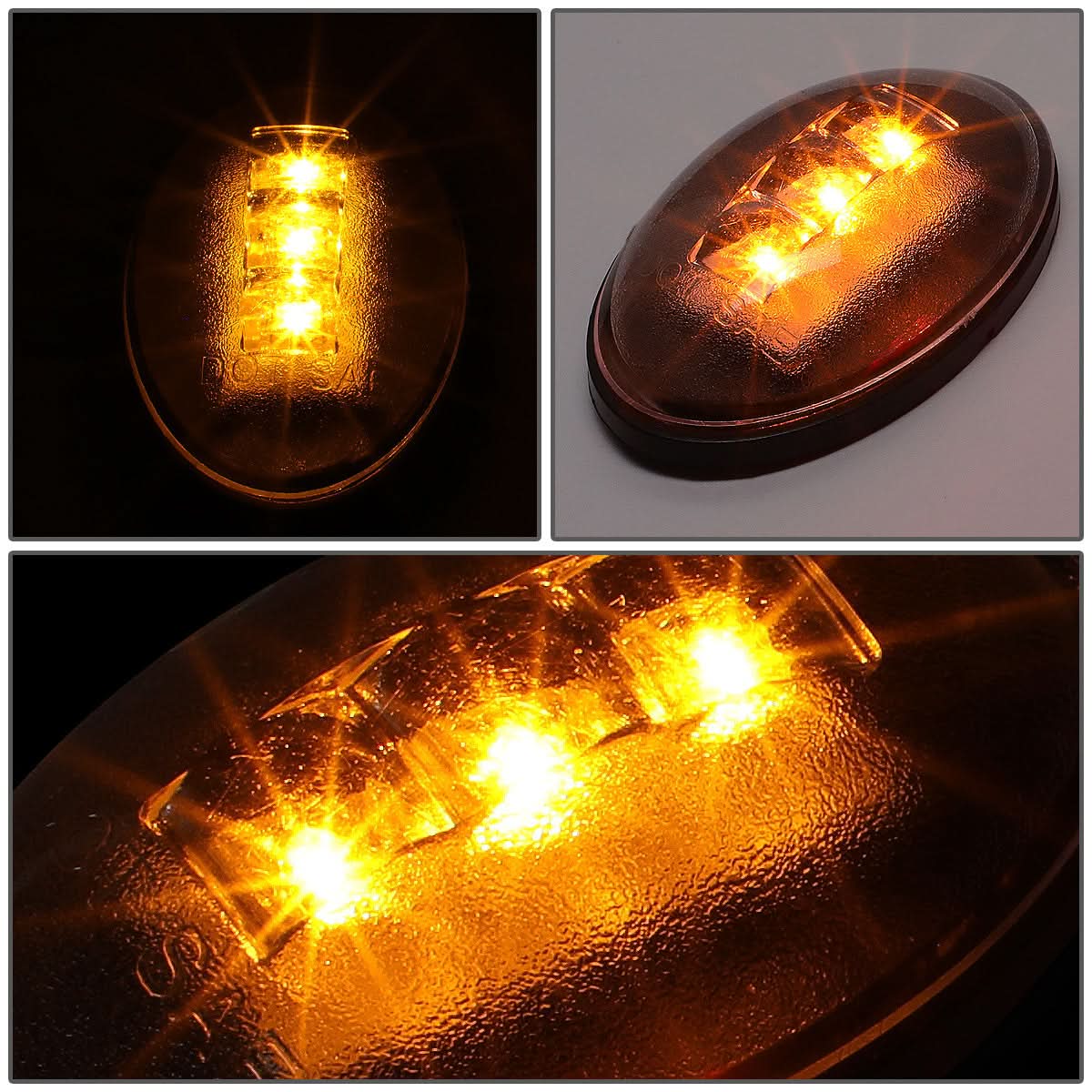 99-10 Ford F-250SD F-350SD F-450SD Dually Fender Lights 4pc Smoke - Image 3