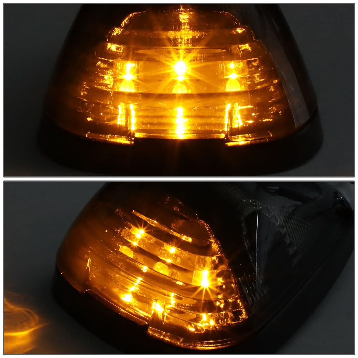 99-15 Ford Super Duty Smoke Housing Amber LED Cab Light - Image 3