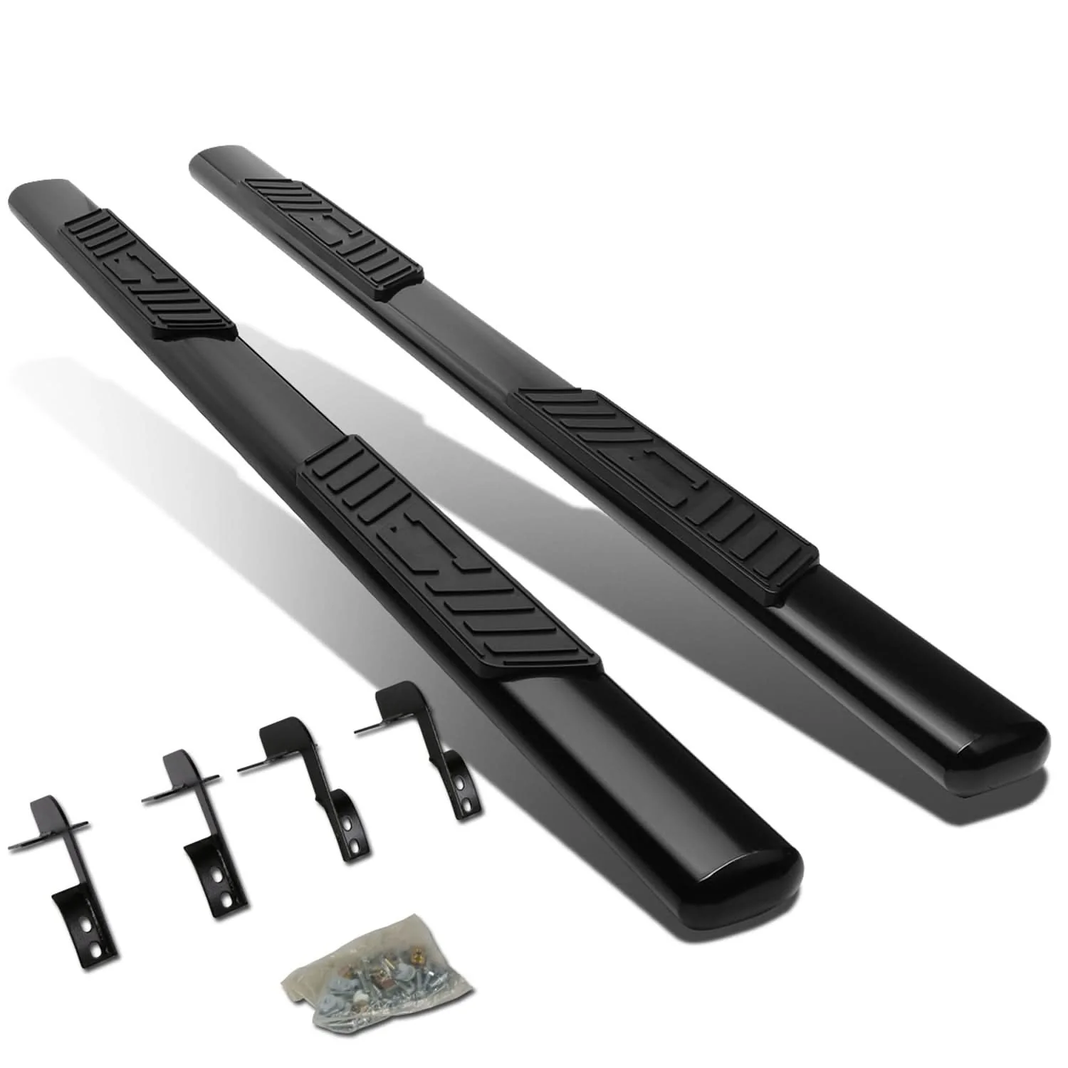 99-16 Ford F-250 F-350 F-450 F-550 5" Oval Nerf Bars Super Cab Black - Image 2