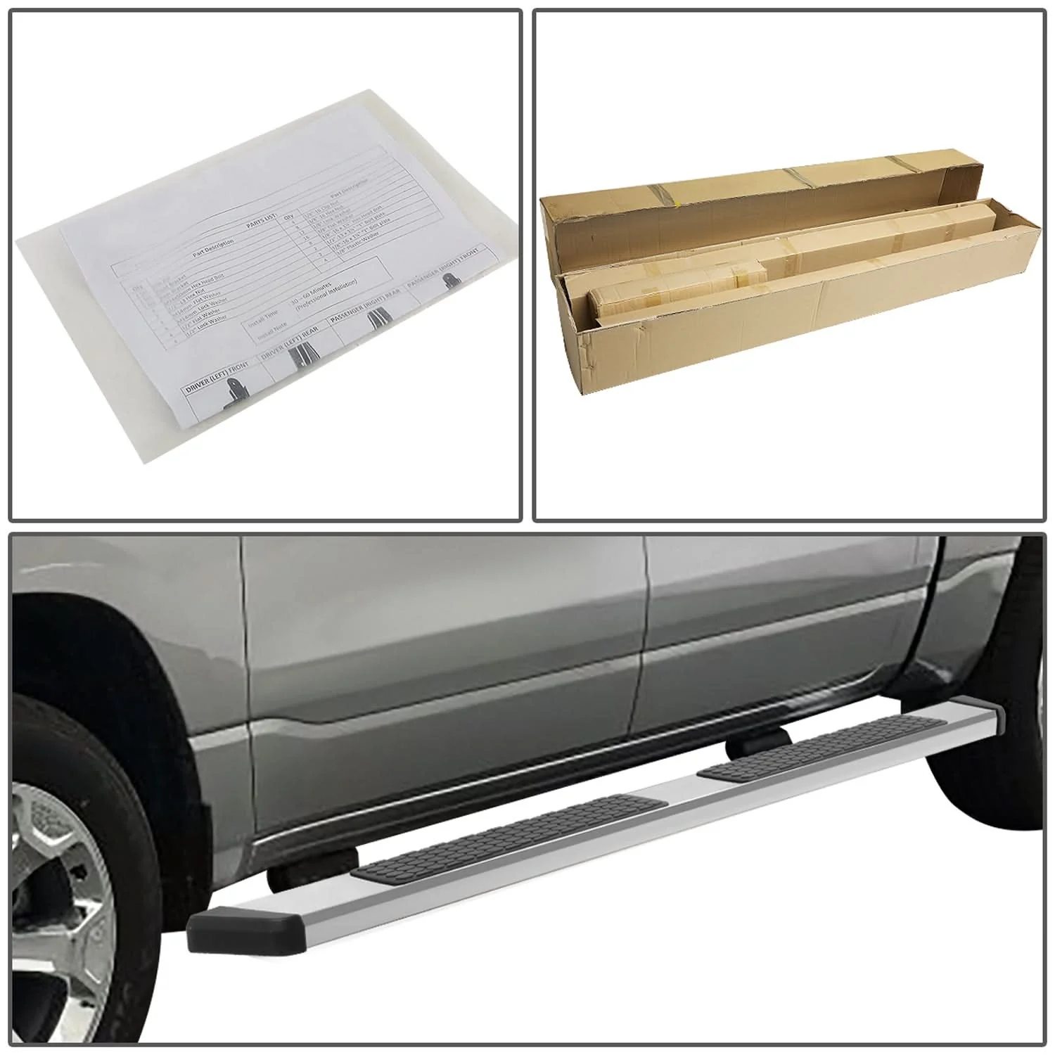 99-16 Ford F-250 F-350 F-450 F-550 Super Duty 5.5" Nerf Bars Chrome - Image 6