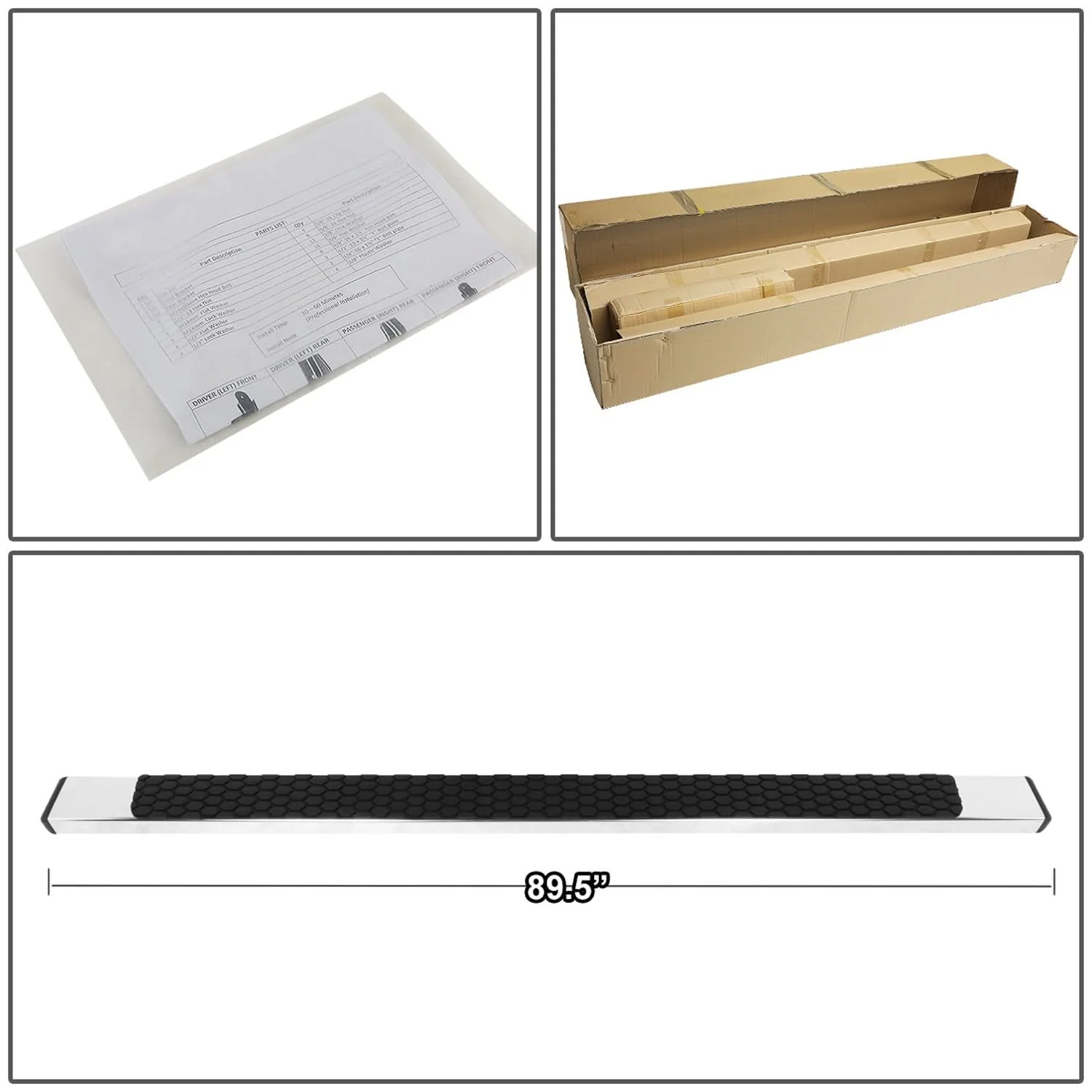 99-16 Ford F-250 F-350 F-450 F-550 Super Duty 5" Chrome Nerf Bars - Image 6