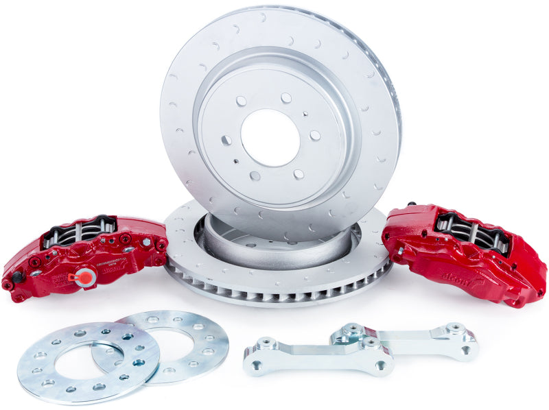 Alcon 10-14/17-18 Raptor/09-17 F150 360x32 Rotors 4-Piston Rear Brake Kit w/o Elect Park Brake - Red - Image 3