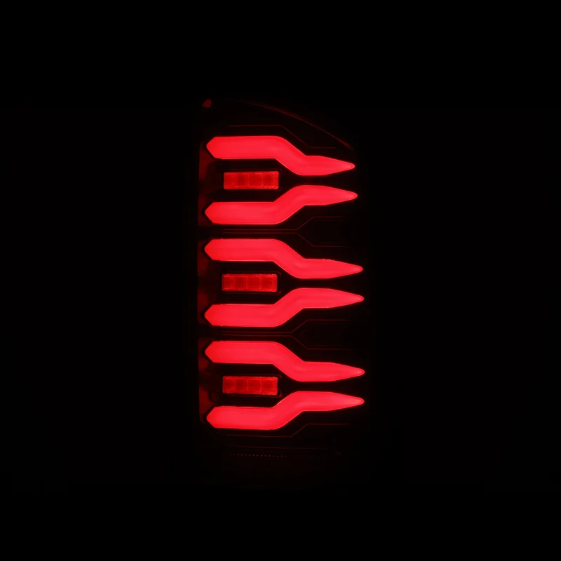 AlphaRex 02-06 Dodge Ram1500 + 03-06 Dodge Ram2500/3500 Luxx-Series LED Tail Lights (Pair) Black/Red - Image 3
