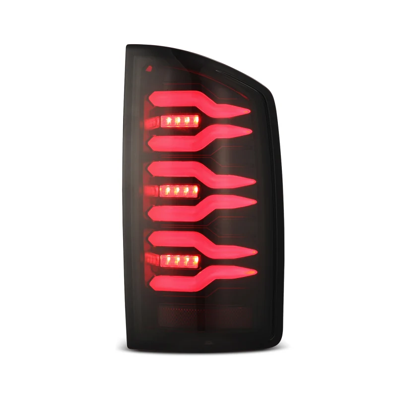 AlphaRex 02-06 Dodge Ram1500 + 03-06 Dodge Ram2500/3500 Luxx-Series LED Tail Lights (Pair) Black/Red - Image 6