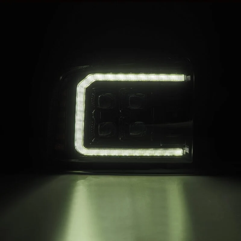 AlphaRex 05-07 Ford Super Duty/Excursion NOVA-Series LED Projector Headlights Alpha-Blk w/Activ Ligh - Image 3