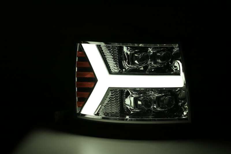 AlphaRex 07-13 Chevy 1500HD NOVA LED Proj Headlights Plank Style Chrm w/Activ Light/Seq Signal - Image 5