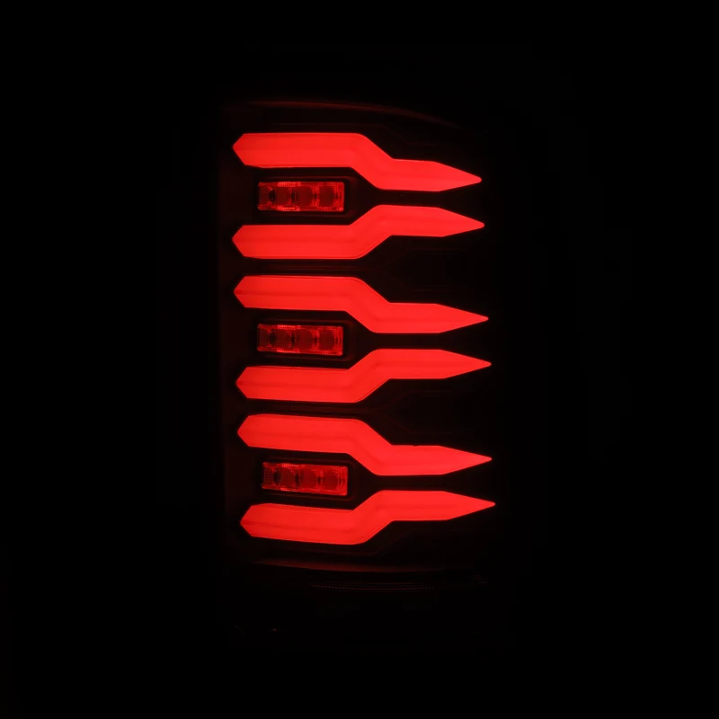 AlphaRex 07-13 GMC Sierra 1500/07-14 2500/3500HD (No Classic/Dually) Luxx-Series LED Tail Lights Blk - Image 7