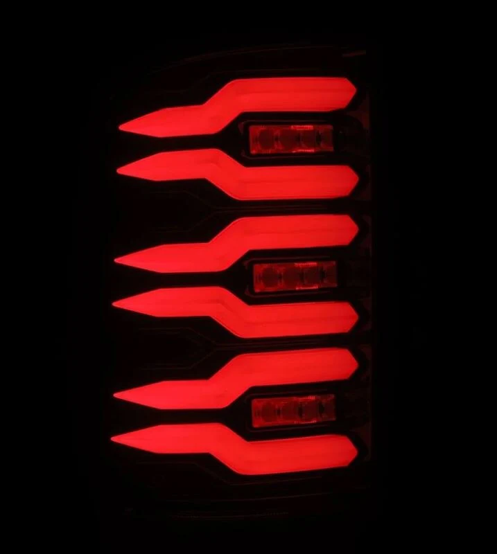 AlphaRex 07-13 GMC Sierra 1500/07-14 2500/3500HD (No Clsc/Dually) Luxx-Series LED Tail Lghts Blk Red - Image 5