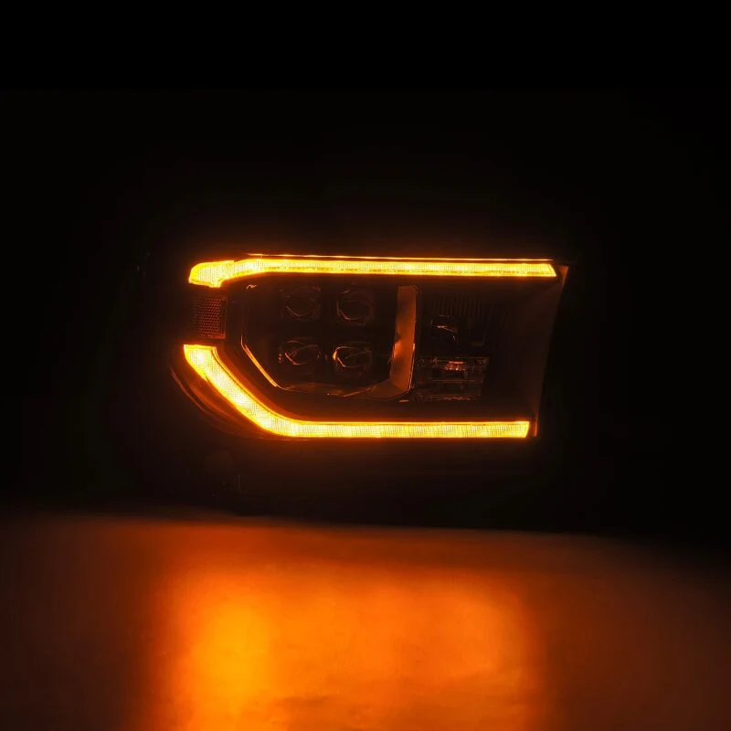 AlphaRex 07-13 Toyota Tundra / 08-17 Sequoia NOVA LED Proj HL Black w/Actv Light Seq. Sig + DRL - Image 5
