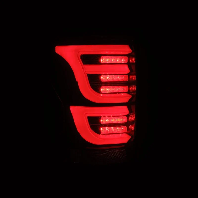 AlphaRex 07-13 Toyota Tundra LUXX-Series LED Tail Lights Black-Red - Image 5