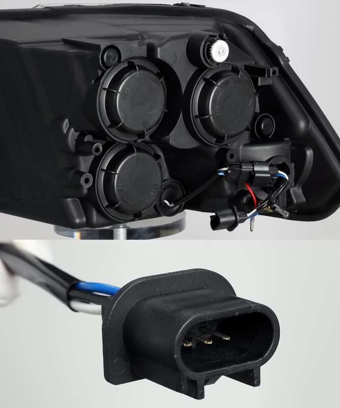 AlphaRex 09-18 Ram 1500HD LUXX Proj Headlight Plnk Style Jet Blk w/Activ Light/Seq Signal/Smoked DRL - Image 6