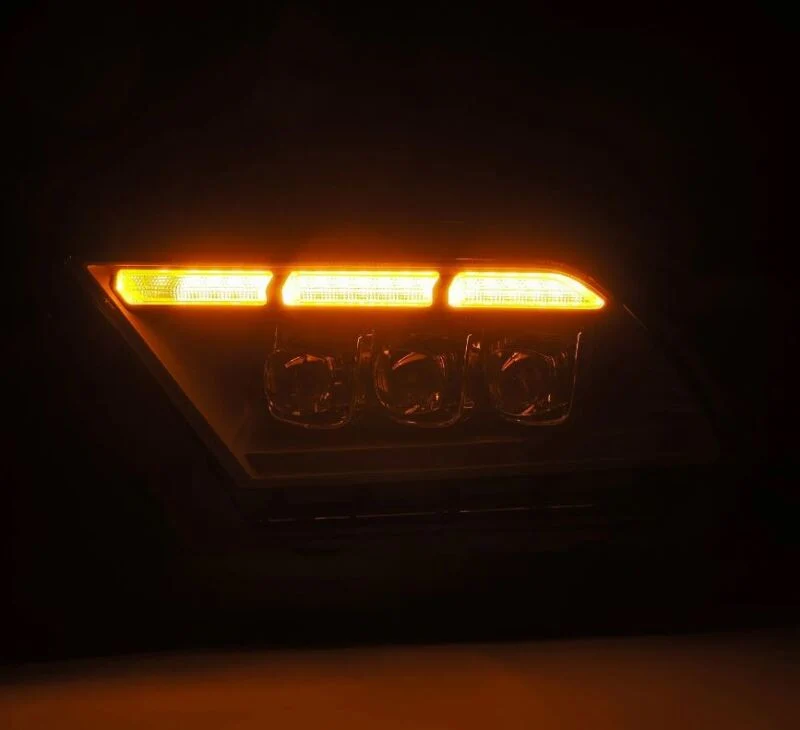 AlphaRex 10-12 Ford Mustang NOVA-Series LED Projector Headlights Blk w/Activ Light & Seq.Sig /SB DRL - Image 2