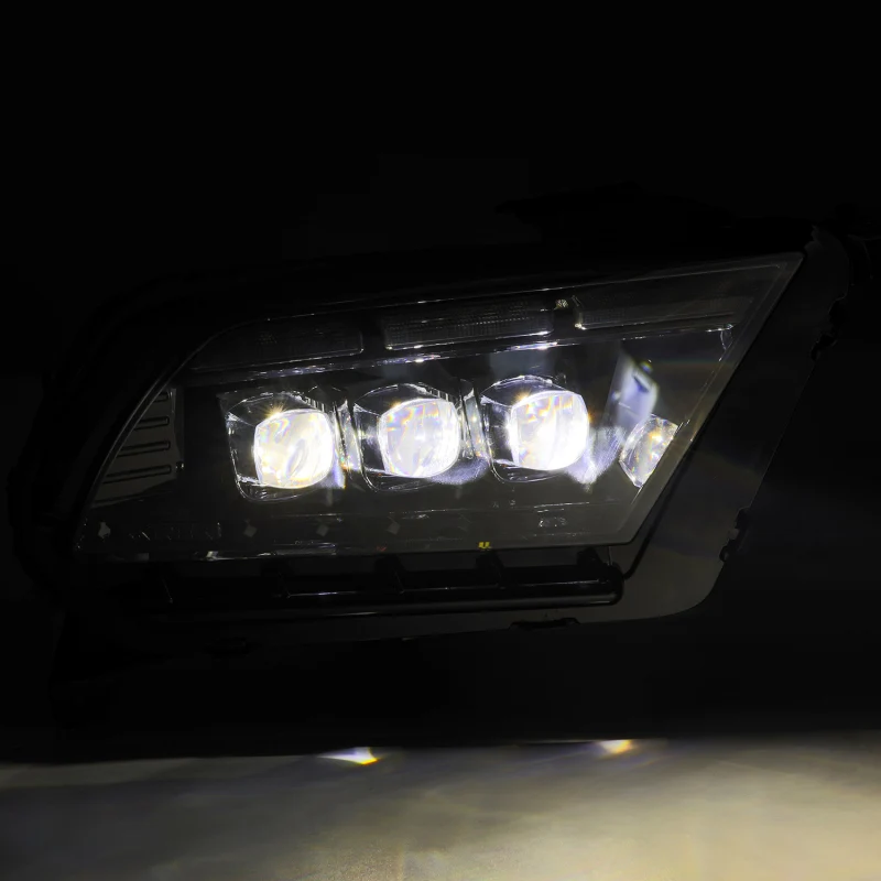 AlphaRex 13-14 Ford Mustang NOVA LED Proj Headlights Alpha-Blk w/Actv Light & Seq.Sig / SB DRL - Image 5