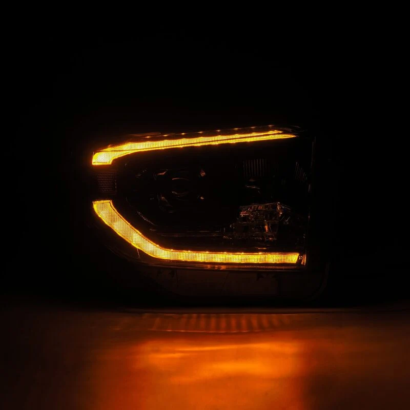 AlphaRex 14-21 Toyota Tundra LUXX-Series LED Proj Headlights Alpha-Blk w/Actv Light & Seq. Sig + DRL - Image 6