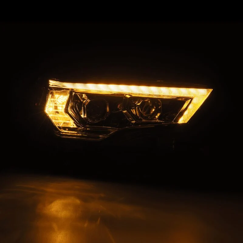 AlphaRex 14-22 Toyota 4Runner PRO-Series Projector Headlights Black w/Seq. Sig. + DRL - Image 4