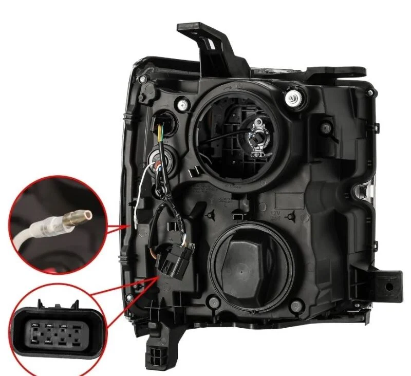 AlphaRex 15-19 Chevy Silverado 2500/3500 LUXX-Series Proj. Headlights Chrome w/Actv SeqSig & DRL - Image 6