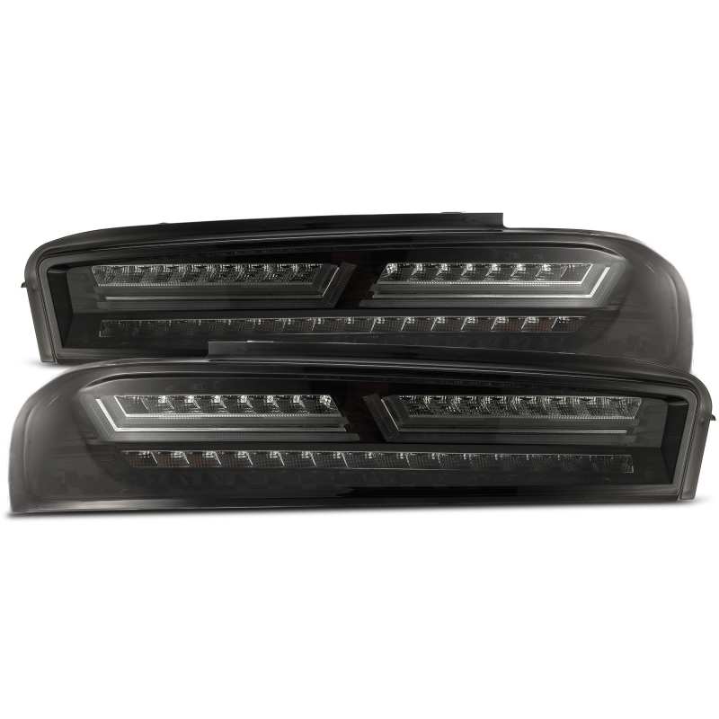 AlphaRex 16-18 Chevrolet Camaro PRO-Series LED Tail Lights Jet Black - Image 4