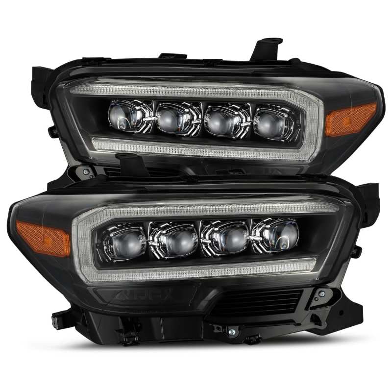 AlphaRex 16-20 Toyota Tacoma NOVA LED Projector Headlights Plank Style Black w/Activation Light - Image 2