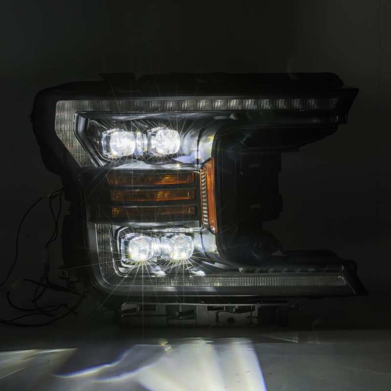 AlphaRex 18-19 Ford F-150 NOVA LED Proj Headlights Plank Style Matte Black w/Activ Light/Seq Signal - Image 5