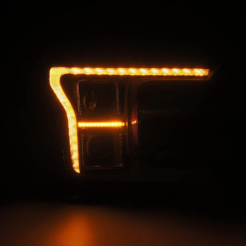 AlphaRex 18-20 Ford F-150 (Req. Conv F150 w/LED) LUXX LED Proj HL Alpha-Blk w/Actv Lt Seq Sig SB DRL - Image 7