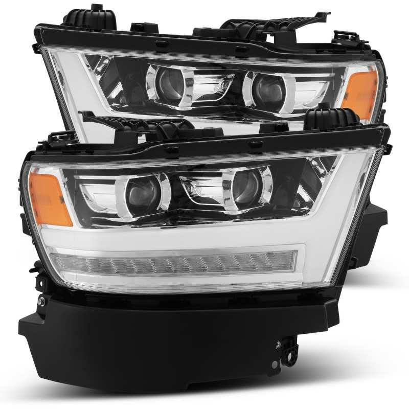 AlphaRex 19-20 Dodge Ram 1500 LUXX LED Proj Headlights Plank Chrome w/Activ Light/Seq Signal/DRL - Image 5