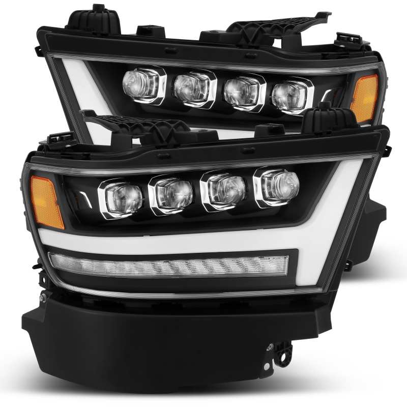 AlphaRex 19-20 Ram 1500HD NOVA LED Proj Headlight Plank Style Matte Blk w/Activ Light/Seq Signal/DRL - Image 2