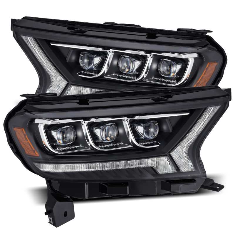 AlphaRex 19-21 Ford Ranger NOVA LED Proj Headlights Plank Style Black w/Activ Light/Seq Signal/DRL - Image 6
