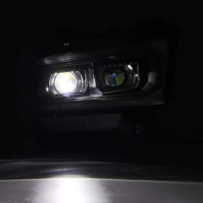 AlphaRex 19-21 Ram 2500 LUXX LED Proj Headlights Plank Style Black w/Activ Light/Seq Signal/DRL - Image 4