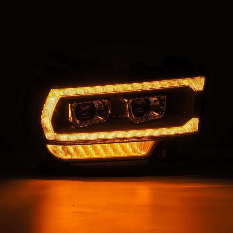 AlphaRex 19-21 Ram 2500 LUXX LED Proj Headlights Plank Style Black w/Activ Light/Seq Signal/DRL - Image 7