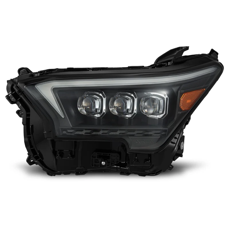 AlphaRex 2023+ Toyota Tacoma NOVA-Series LED Proj Headlights Black w/Actv Light & Seq. Sig + DRL - Image 2